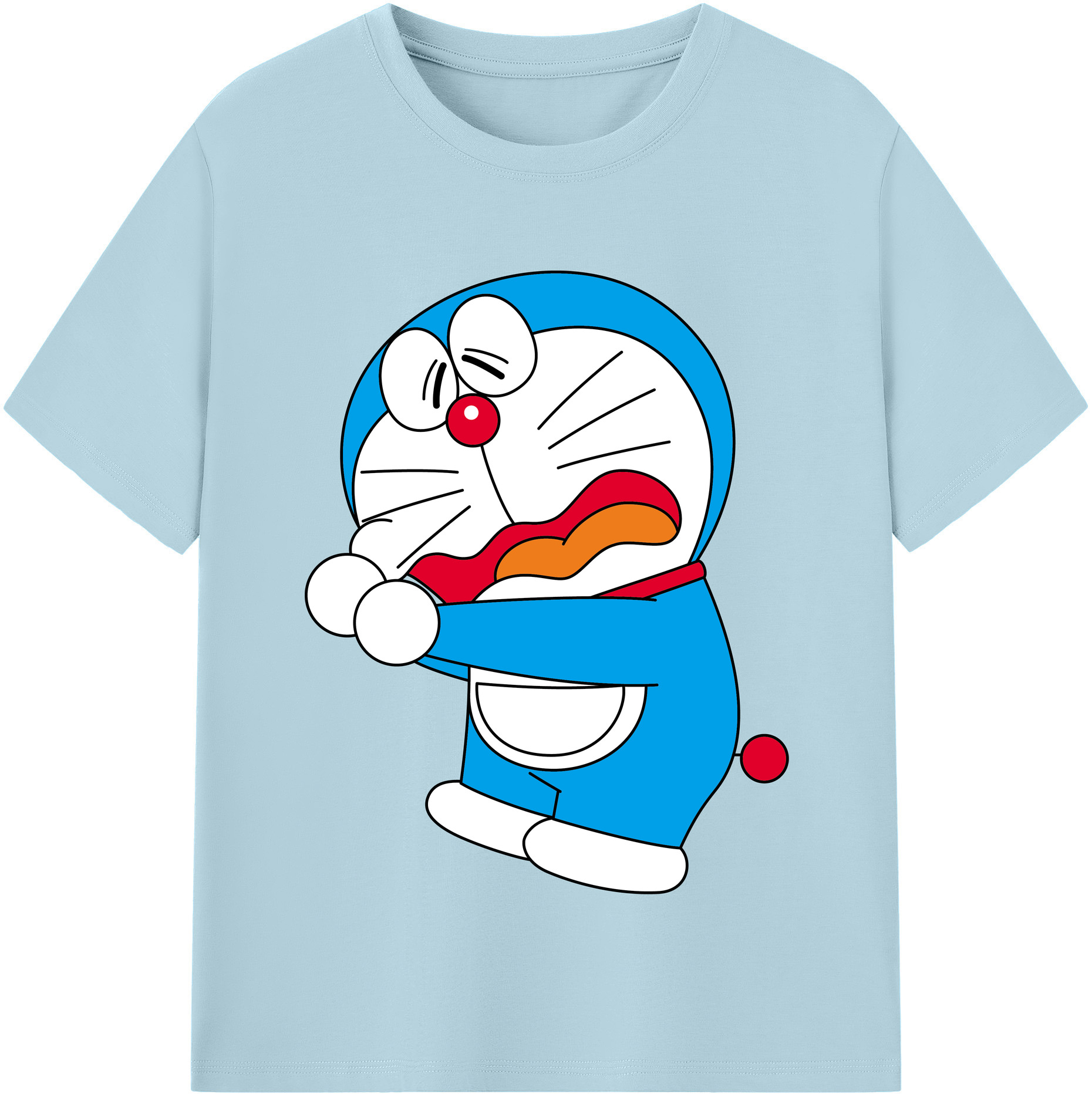 （画像用） ドラえもん Doraemon 綿100％半袖Tシャツ（フロントプリント）